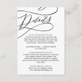 D'accompagnement Carte de boîtier Détails de calligraphie romantiqu (Devant)