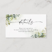 D'accompagnement Carte de boîtier Détails de verdure (Devant)