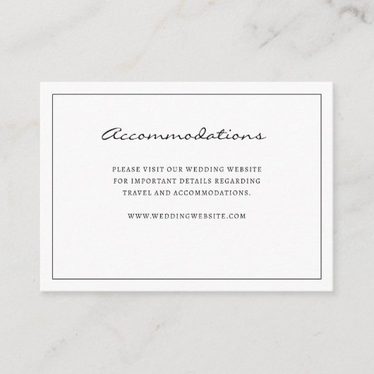 D'accompagnement Carte De Boîtier D'Hébergement Simple (Devant)