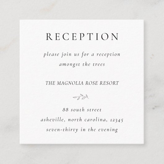 D'accompagnement Carte de boîtier d'information de réception botani (Devant)