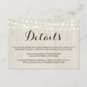 D'accompagnement Carte de boîtier d'informations (Devant)