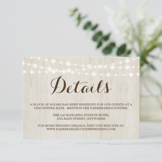 D'accompagnement Carte de boîtier d'informations (Debout devant)