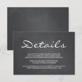 D'accompagnement Carte de boîtier d'informations sur les Arrière - (Devant / Derrière)