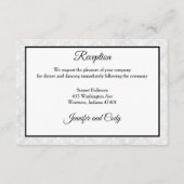 D'accompagnement Carte de boîtier d'invitation mariage damassé (Devant)