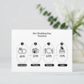 D'accompagnement Carte de boîtier du calendrier du jour de mariage  (Debout devant)