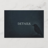 D'accompagnement Carte de boîtier du Mariage Gothic Raven (Devant)