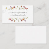 D'accompagnement Carte de boîtier du registre de douche fleur sauva (Devant / Derrière)