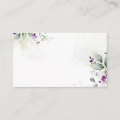 D'accompagnement Carte de boîtier du registre de verdure pourpre (Dos)