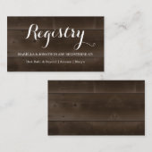 D'accompagnement Carte de boîtier du registre des cadeaux (Devant / Derrière)