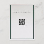 D'accompagnement Carte de boîtier du Registre. Forêt d'aquarelle ru (Dos)