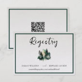 D'accompagnement Carte de boîtier du registre, Forêt Rustique d'aqu (Devant / Derrière)