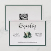 D'accompagnement Carte de boîtier du registre, Forêt Rustique d'aqu (Devant / Derrière)