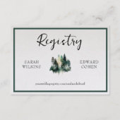 D'accompagnement Carte de boîtier du registre, Forêt Rustique d'aqu (Devant)