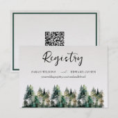 D'accompagnement Carte de boîtier du registre, Forêt Rustique d'aqu (Devant / Derrière)