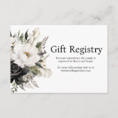 D'accompagnement Carte de boîtier du Registre Mariage noir et blanc (Devant)