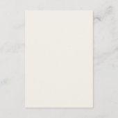 D'accompagnement Carte de boîtier du script fleur sauvage (Dos)