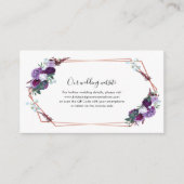 D'accompagnement Carte de boîtier du site Web du Mariage Floral vio (Devant)