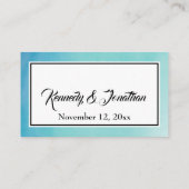 D'accompagnement Carte de boîtier du site Web Mariage d'aquarelle s (Dos)