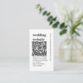 D'accompagnement Carte de boîtier du site Web Mariage de QR Code Bo (Debout devant)