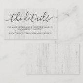 D'accompagnement Carte de boîtier du site Web mariage | Romantique  (Devant / Derrière)