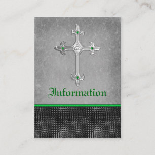 D'accompagnement Carte de boîtier Emerald Celtic Cross Noir, gris