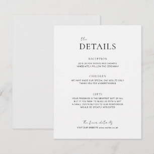 D'accompagnement Carte de boîtier EMMA Minimalist Dove Grey Détails