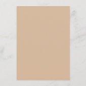 D'accompagnement Carte de boîtier en crème simple beige (Dos)