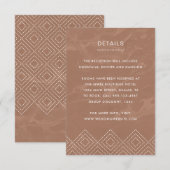 D'accompagnement Carte de boîtier en marbre d'argile en terre cuite (Devant / Derrière)