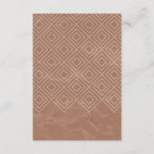 D'accompagnement Carte de boîtier en marbre d'argile en terre cuite (Dos)