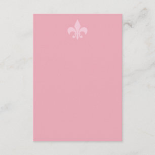 D'accompagnement Carte de boîtier Fleur de Lise en rose jolie