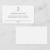 D'accompagnement Carte de boîtier fleur sauvage Daisy Diaper (Devant / Derrière)