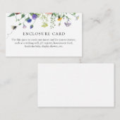 D'accompagnement Carte de boîtier Fleurs sauvages et Abeille (Devant / Derrière)