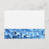 D'accompagnement Carte de boîtier Floral Blue Hydrangea (Dos)