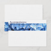 D'accompagnement Carte de boîtier Floral Blue Hydrangea (Devant / Derrière)