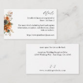 D'accompagnement Carte de boîtier floral Green & Terra Cotta (Devant / Derrière)