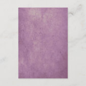 D'accompagnement Carte de boîtier Halloween pour mariage en violet (Dos)