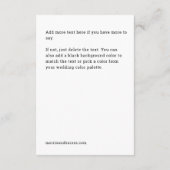 D'accompagnement Carte de boîtier "In Love" (Dos)