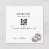 D'accompagnement Carte de boîtier lilas moderne (Devant)