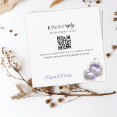 D'accompagnement Carte de boîtier lilas moderne