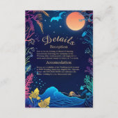 D'accompagnement carte de boîtier mariage à vibe bleue (Devant)