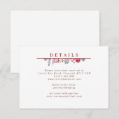 D'accompagnement Carte de boîtier Mariage aux baies d'hiver (Devant / Derrière)