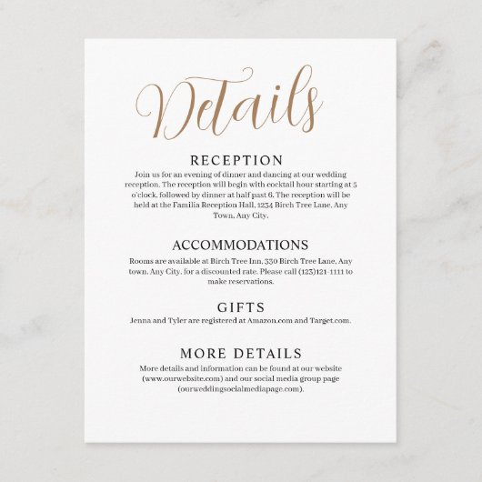 D'accompagnement Carte de boîtier Mariage blanc (Devant)