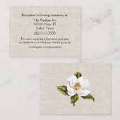 D'accompagnement Carte de boîtier Mariage Chic Lin Look (Devant / Derrière)