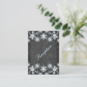 D'accompagnement Carte de boîtier Mariage cool Blue Snowy (Debout devant)