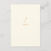 D'accompagnement Carte de boîtier Mariage Daffodique (Dos)