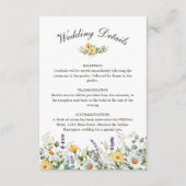 D'accompagnement Carte de boîtier Mariage de fleurs d'aquarelle (Devant)