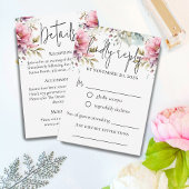 D'accompagnement Carte de boîtier Mariage de pivoine romantique
