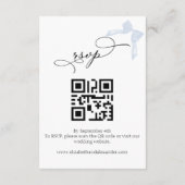 D'accompagnement Carte de boîtier mariage | Détails de l'arc Code Q (Dos)