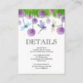 D'accompagnement Carte de boîtier Mariage d'été violet (Devant)