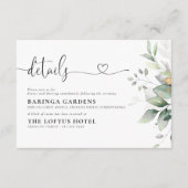 D'accompagnement Carte de boîtier Mariage Eucalyptus Leaf (Devant)